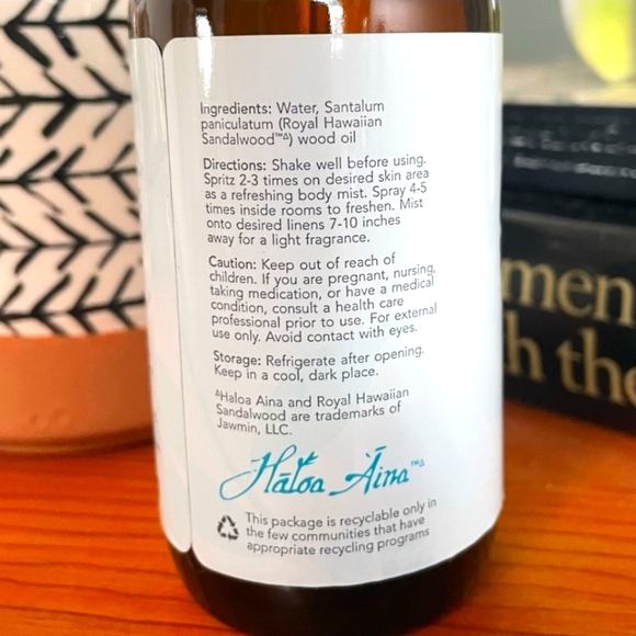 Young Living Royal Hawaiian  Sandalwood Hydrosol *SEALED*  Glass Bottle Nwt - Picture 4 of 6